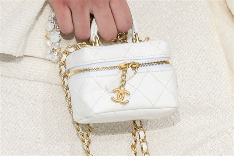 chanel silver vanity bag|chanel vanity bag vintage.